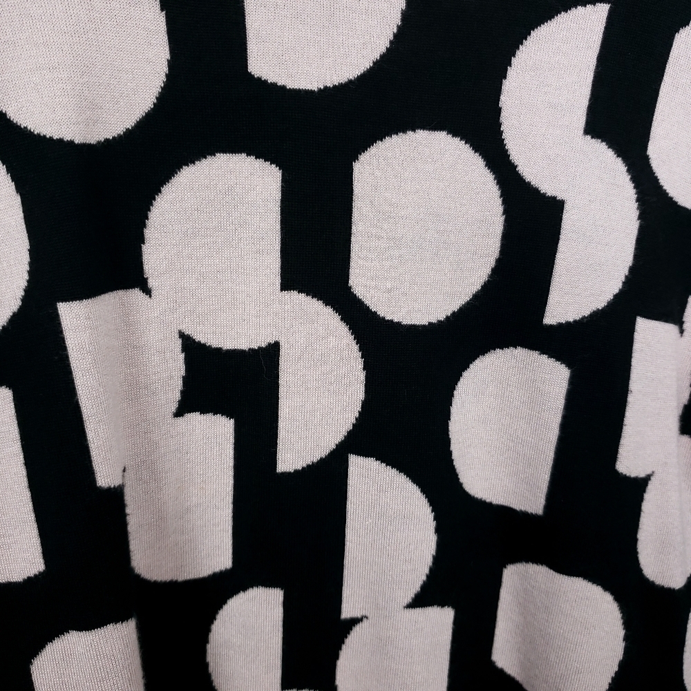 St. John 7% cashmere blend polka dot front sweater size P = 2 - Picture 8 of 10